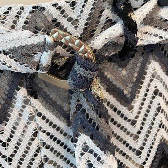 NWT Trina Turk DRIFT SIDE SLIT CROCHET PANT - Picture 7 of 16